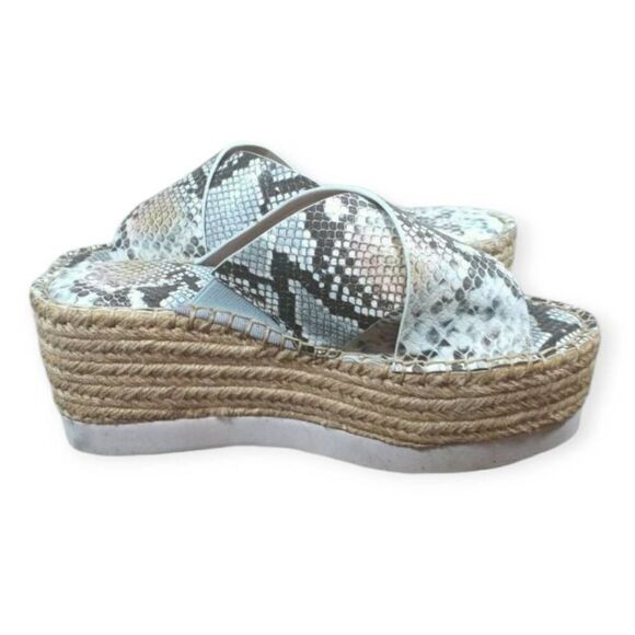 CHARLES BY CHARLES DAVID SKY BLUE SNAKE PRINT ESPADRILLS SZ.6 EUC - Picture 8 of 11